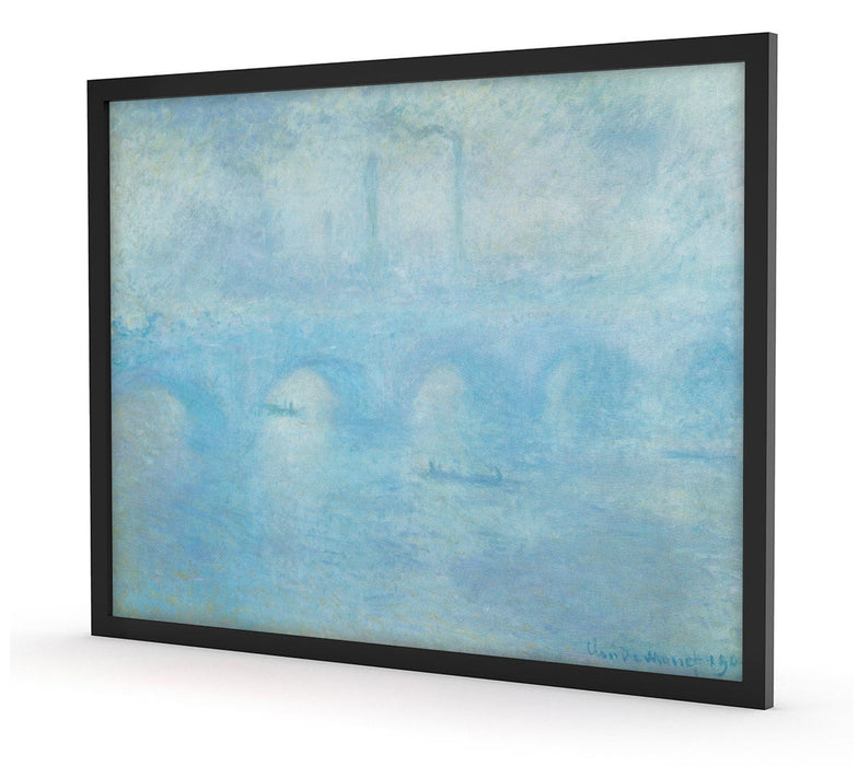 Claude Monet - Waterloo Brücke in London, Poster mit Bilderrahmen