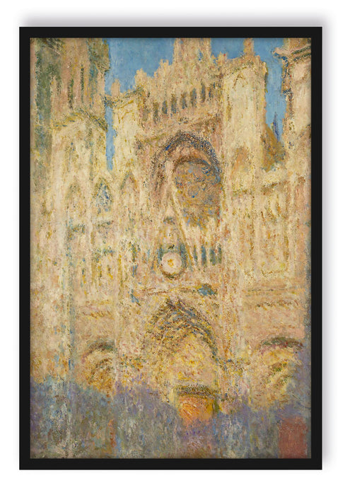Pixxprint Claude Monet - Kathedrale von Rouen II, Poster mit Bilderrahmen