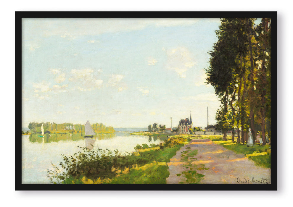 Pixxprint Claude Monet - Argenteuil, Poster mit Bilderrahmen