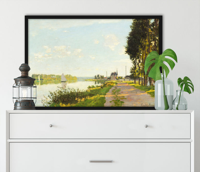 Claude Monet - Argenteuil, Poster mit Bilderrahmen