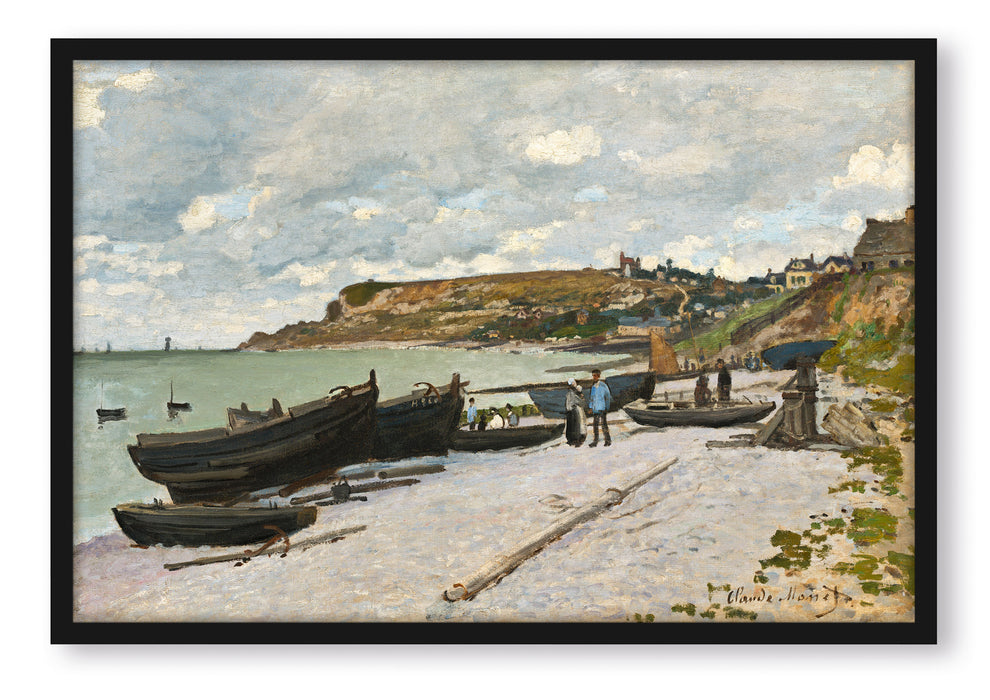 Claude Monet - Sainte-Adresse, Poster mit Bilderrahmen