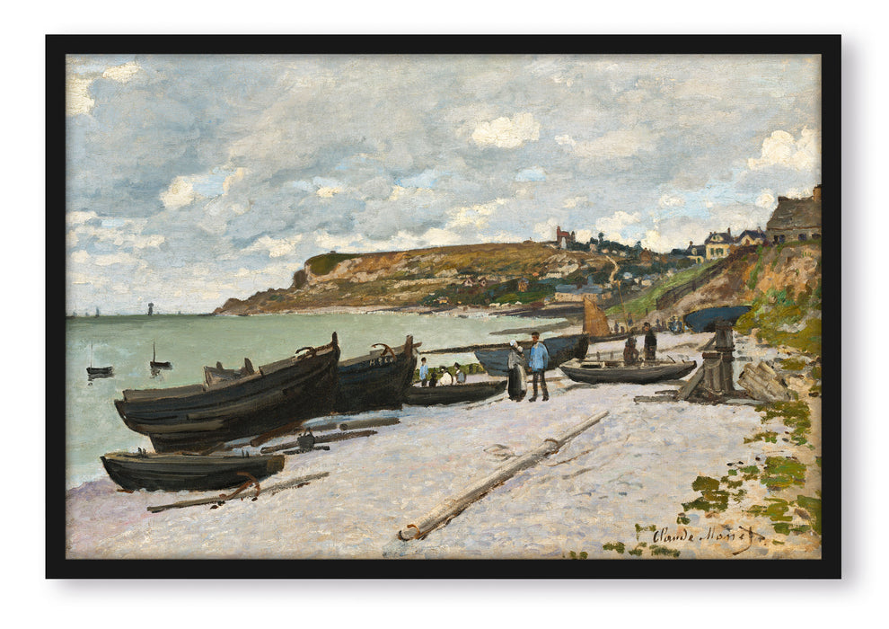 Pixxprint Claude Monet - Sainte-Adresse, Poster mit Bilderrahmen