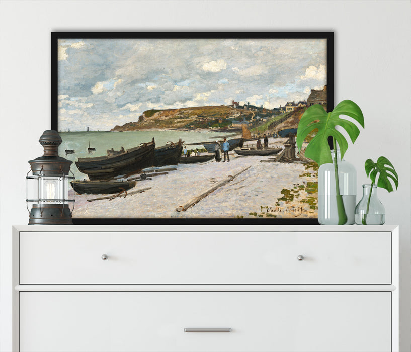 Claude Monet - Sainte-Adresse, Poster mit Bilderrahmen