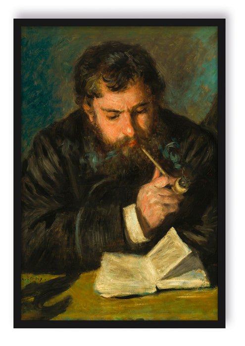 Claude Monet - Selbstportrait, Poster mit Bilderrahmen