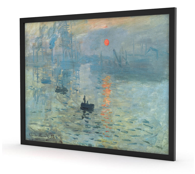 Claude Monet - Impression Sonnenaufgang, Poster mit Bilderrahmen