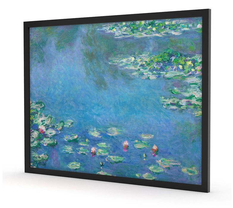Claude Monet - Seerosen IV, Poster mit Bilderrahmen