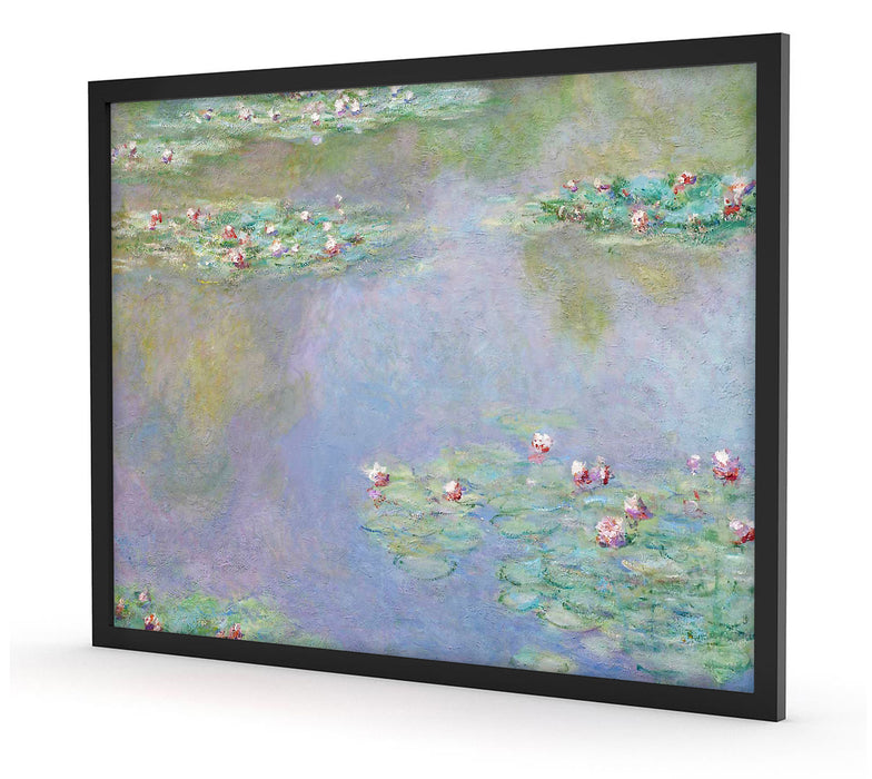 Claude Monet - Seerosen V, Poster mit Bilderrahmen