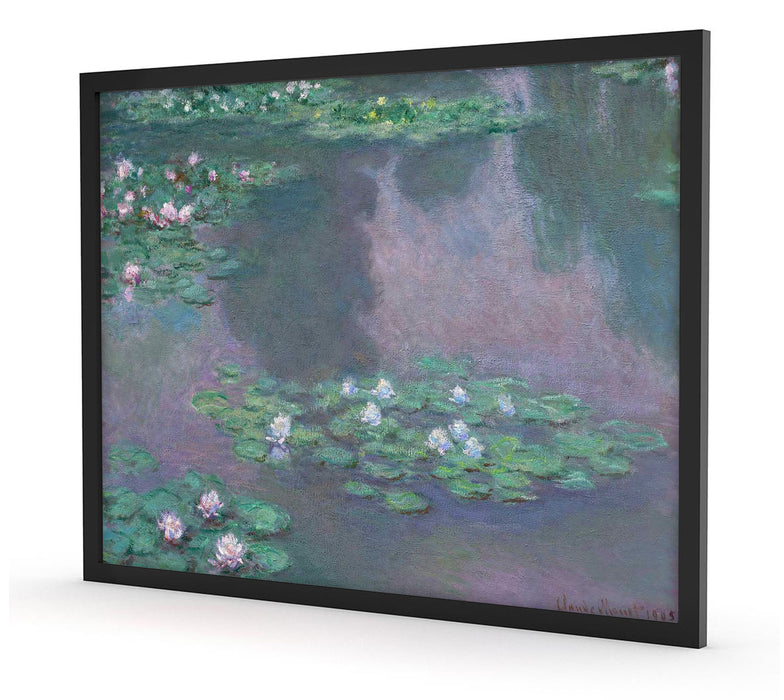 Claude Monet - Seerosen VI, Poster mit Bilderrahmen