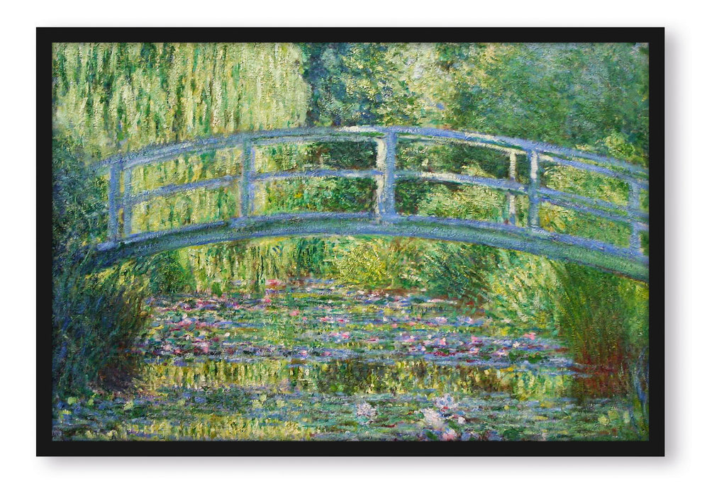 Claude Monet - japanische Brücke über den Seerosenteich II, Poster mit Bilderrahmen