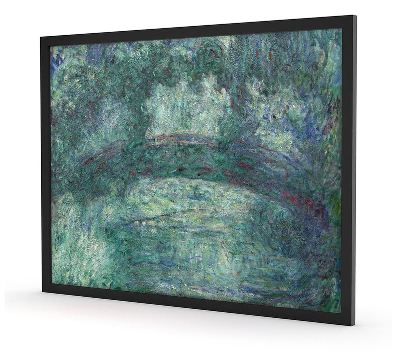 Claude Monet - japanische Brücke über den Seerosenteich IV, Poster mit Bilderrahmen