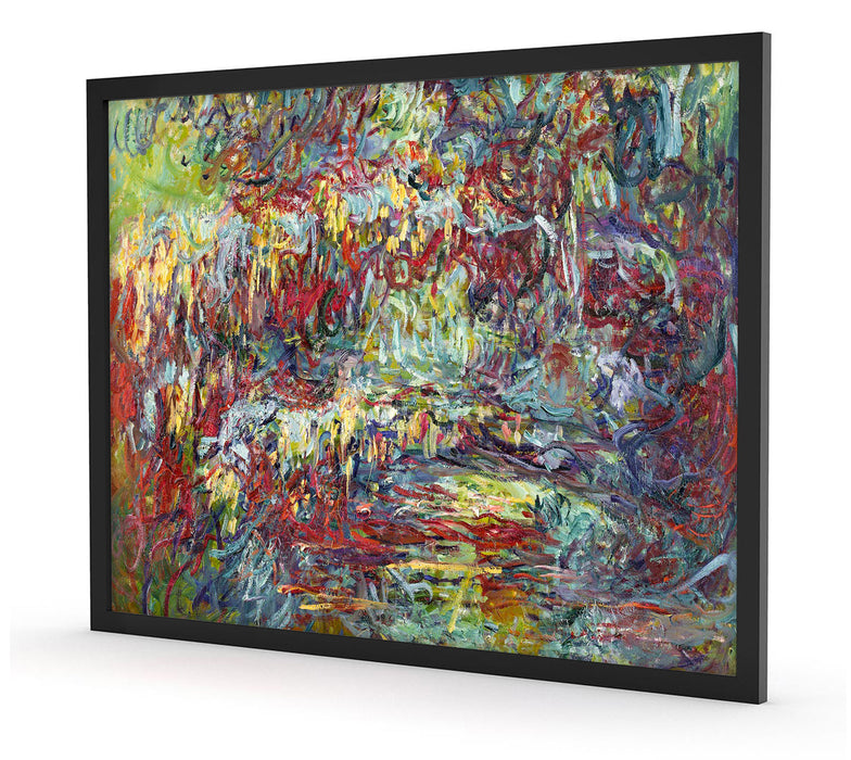 Claude Monet - japanische Brücke über den Seerosenteich V, Poster mit Bilderrahmen