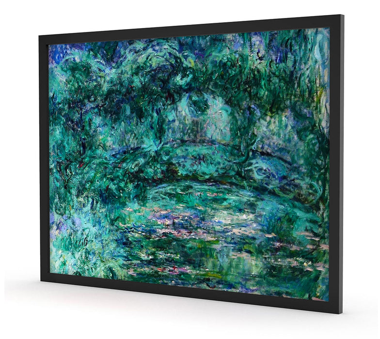 Claude Monet - japanische Brücke über den Seerosenteich VII, Poster mit Bilderrahmen