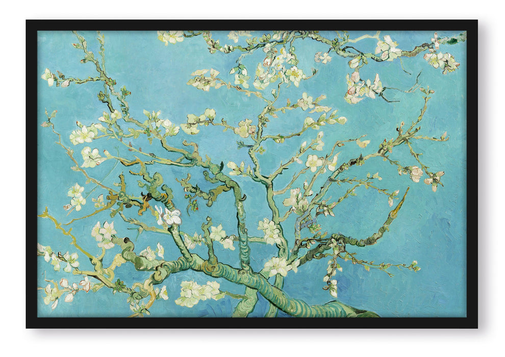 Vincent Van Gogh - Mandelbaumzweige, Poster mit Bilderrahmen