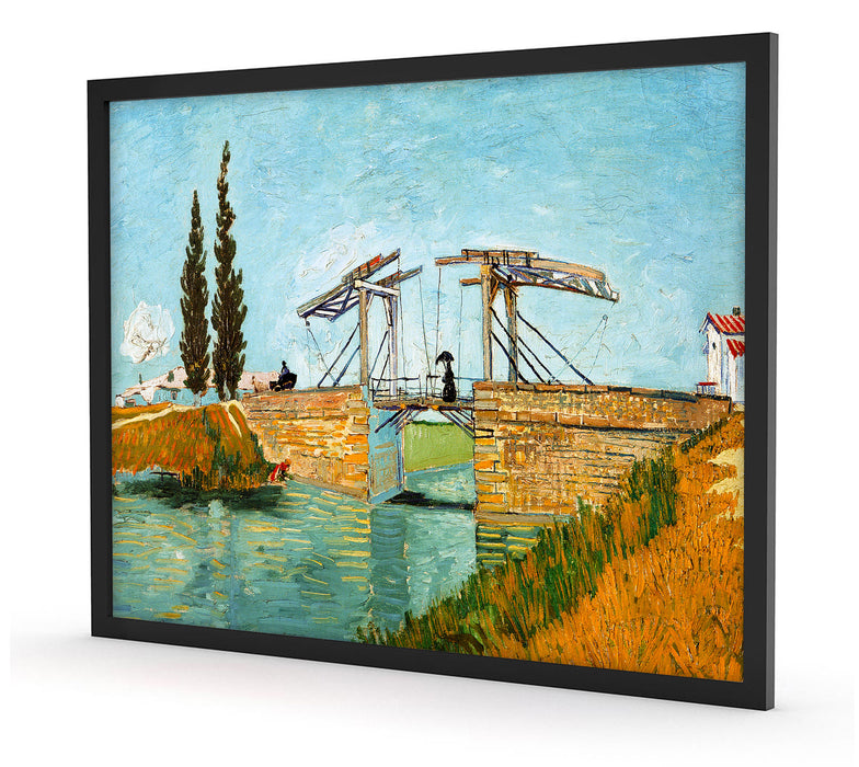 Vincent Van Gogh - Brücke von Langlois, Poster mit Bilderrahmen