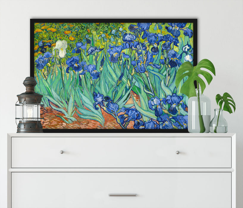 Vincent Van Gogh - Schwertlilien, Poster mit Bilderrahmen