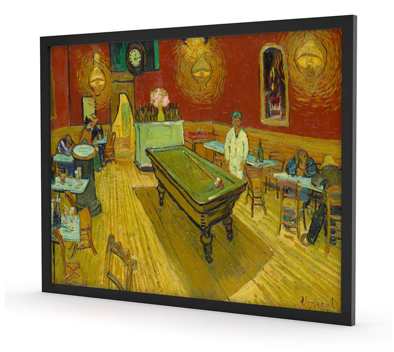 Vincent Van Gogh - Das Nachtcafé in Arles, Poster mit Bilderrahmen
