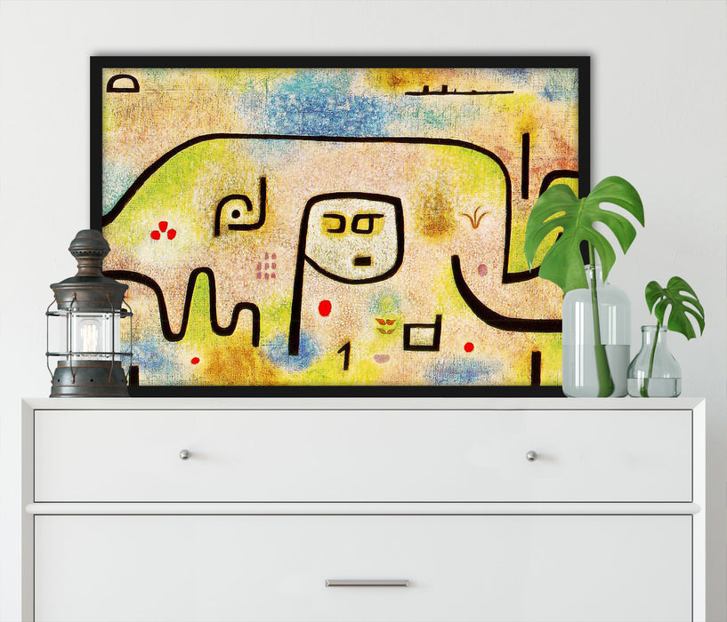 Paul Klee - Insula Dulcamara, Poster mit Bilderrahmen