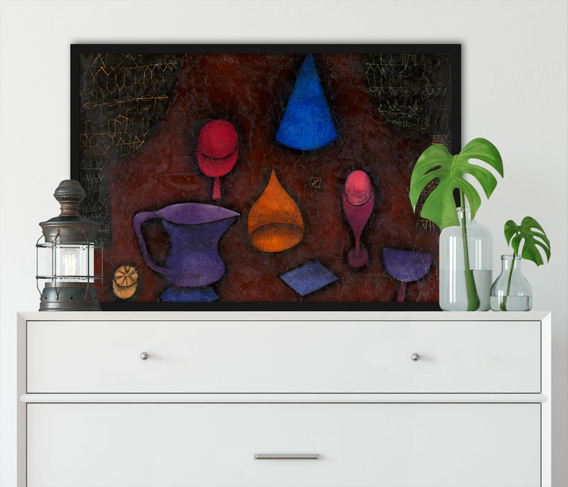 Paul Klee - Stillleben, Poster mit Bilderrahmen
