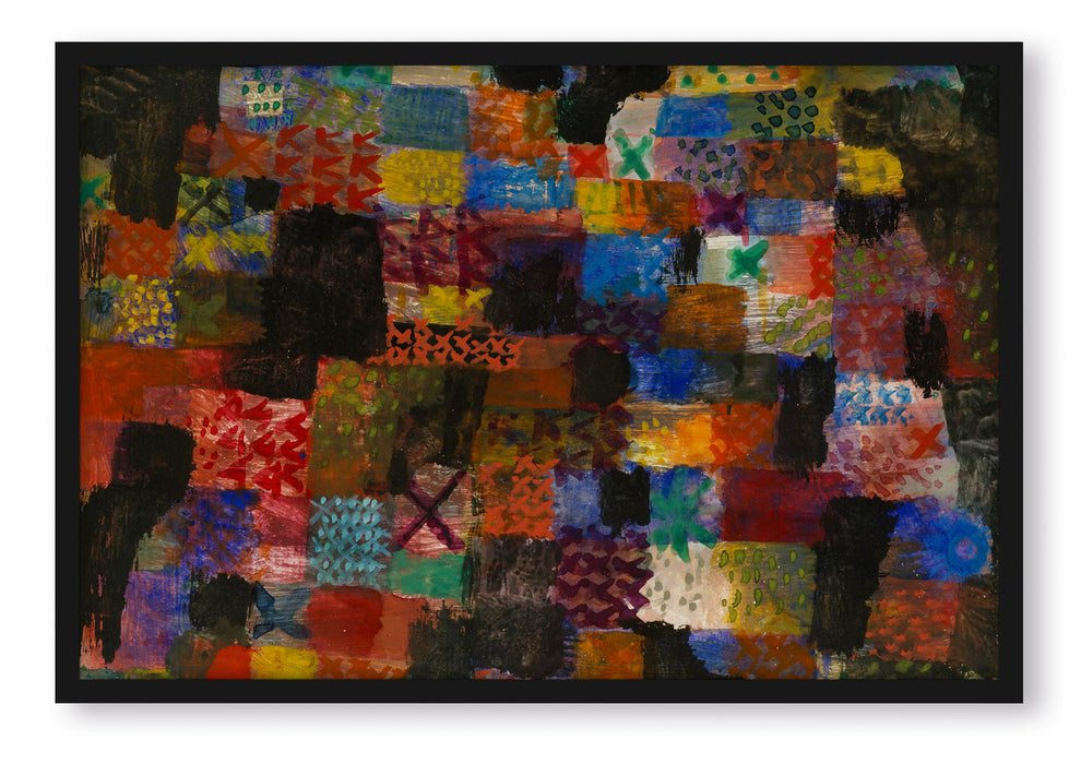 Pixxprint Paul Klee - Tiefer Pathos, Poster mit Bilderrahmen