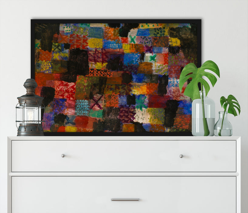 Paul Klee - Tiefer Pathos, Poster mit Bilderrahmen