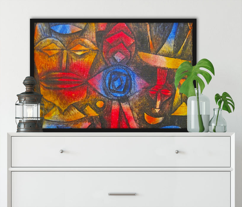 Paul Klee - Figurinen Sammlung, Poster mit Bilderrahmen