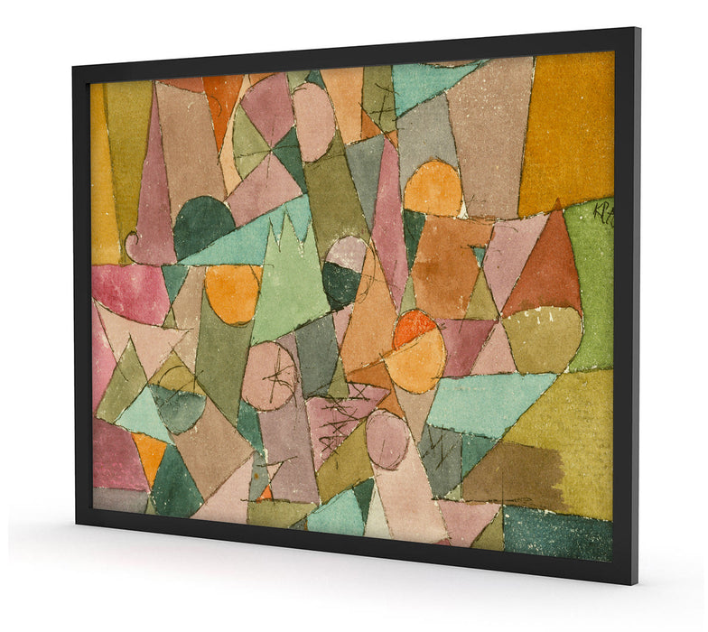 Paul Klee - Unbenannt, Poster mit Bilderrahmen