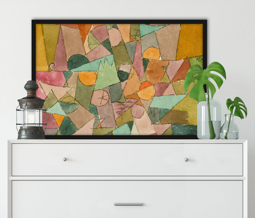Paul Klee - Unbenannt, Poster mit Bilderrahmen