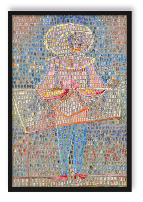 Pixxprint Paul Klee - Junge im schicken Gewand, Poster mit Bilderrahmen
