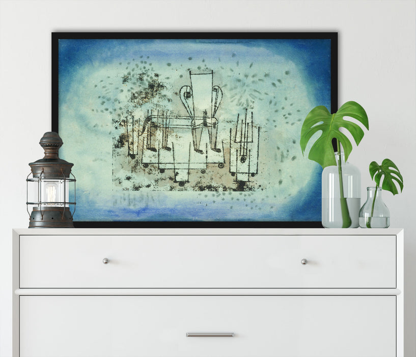Paul Klee - Das Stuhl-Tier, Poster mit Bilderrahmen