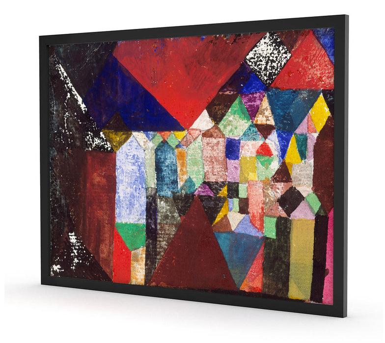 Paul Klee - Städtisches Juwel, Poster mit Bilderrahmen