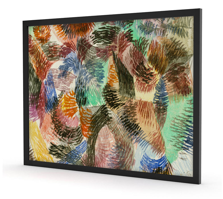 Paul Klee - Triebkraft des Waldes, Poster mit Bilderrahmen