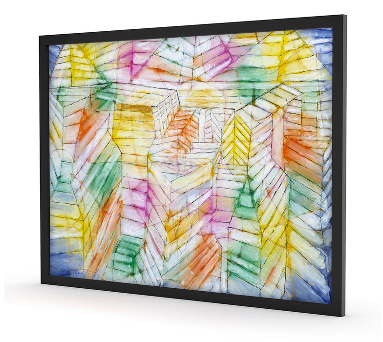 Paul Klee - Bühnen Gebirge Konstruktion, Poster mit Bilderrahmen