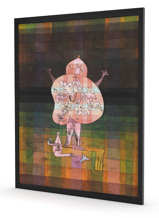 Paul Klee - Bauchredner und Schreier im Moor, Poster mit Bilderrahmen