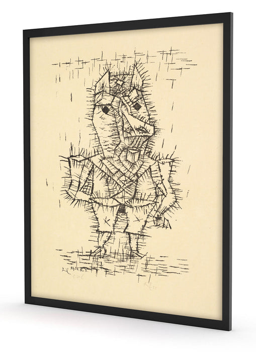 Paul Klee - Ass Esel, Poster mit Bilderrahmen