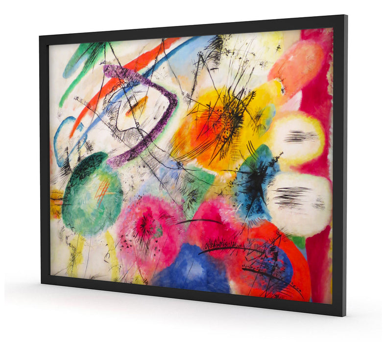 Wassily Kandinsky - Schwarze Linien, Poster mit Bilderrahmen