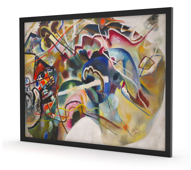 Wassily Kandinsky - Bild mit weißem Rand, Poster mit Bilderrahmen