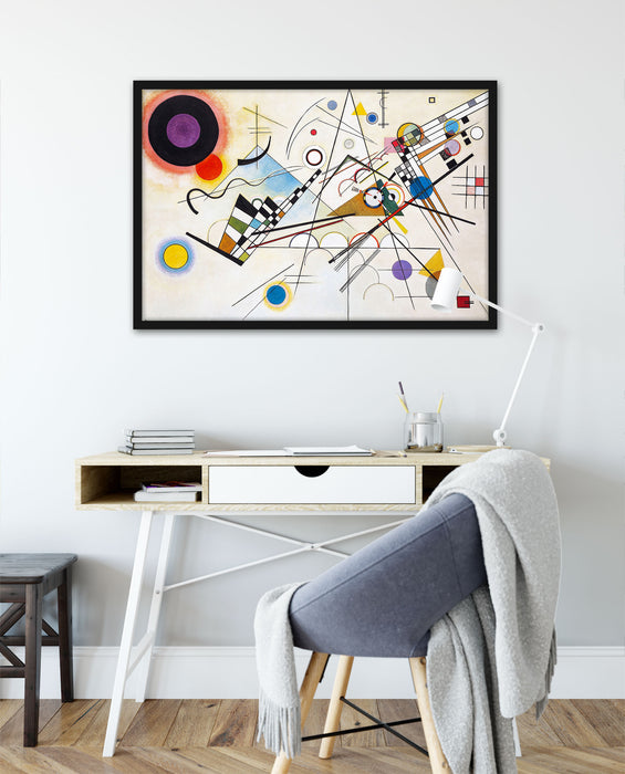 Wassily Kandinsky - Komposition, Poster mit Bilderrahmen