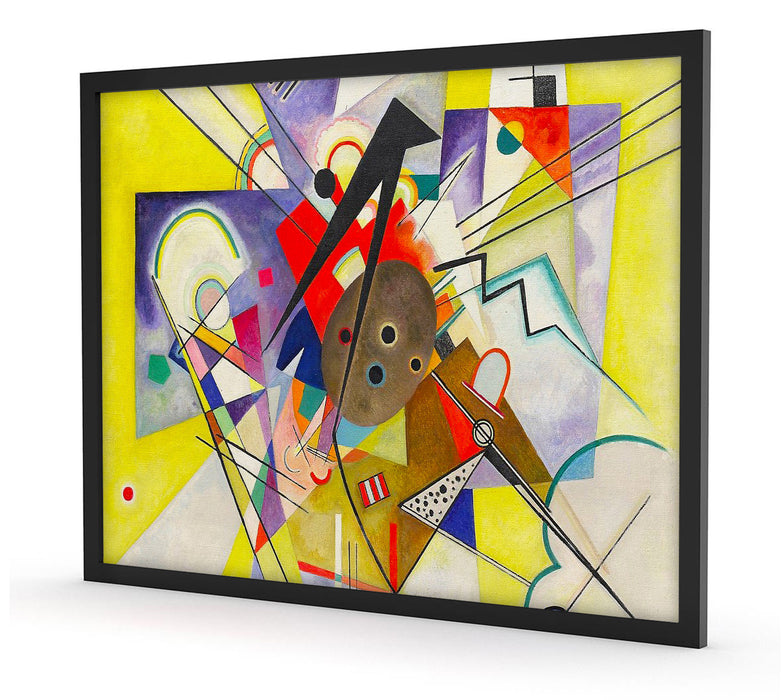 Wassily Kandinsky - Gelbe Begleitung, Poster mit Bilderrahmen