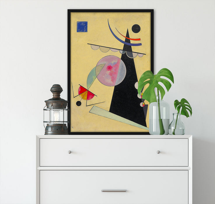 Wassily Kandinsky - Helle Einheit, Poster mit Bilderrahmen