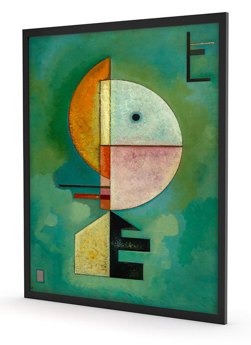 Wassily Kandinsky - Empor, Poster mit Bilderrahmen