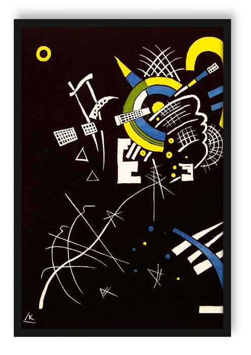 Pixxprint Wassily Kandinsky - Kleine Welten, Poster mit Bilderrahmen