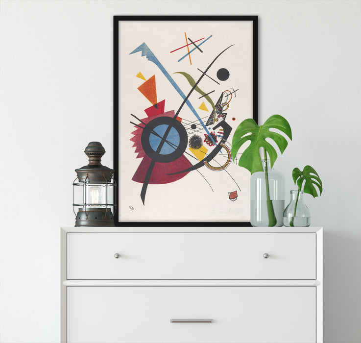 Wassily Kandinsky - Violett, Poster mit Bilderrahmen