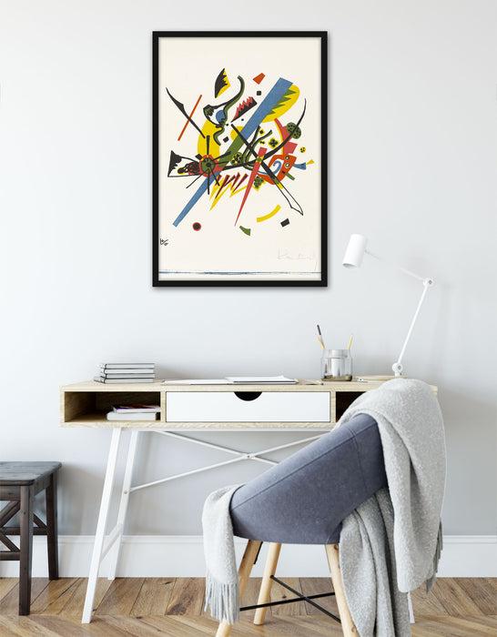 Wassily Kandinsky - Kleine Welten I, Poster mit Bilderrahmen