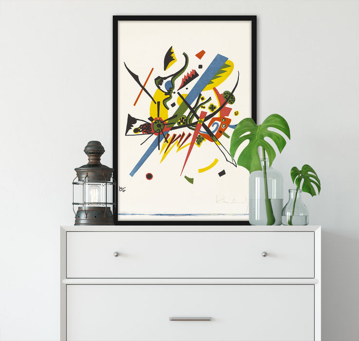 Wassily Kandinsky - Kleine Welten I, Poster mit Bilderrahmen