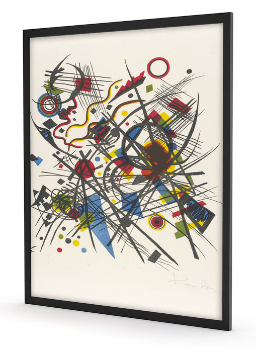 Wassily Kandinsky - Lithographie für die vierte, Poster mit Bilderrahmen