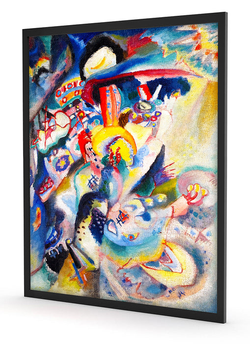 Wassily Kandinsky - Moskau II, Poster mit Bilderrahmen