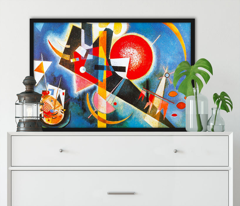 Wassily Kandinsky - Im Blau, Poster mit Bilderrahmen