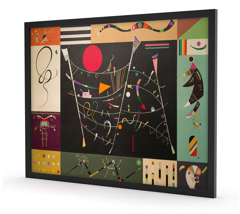 Wassily Kandinsky - Studie für das Ensemble, Poster mit Bilderrahmen