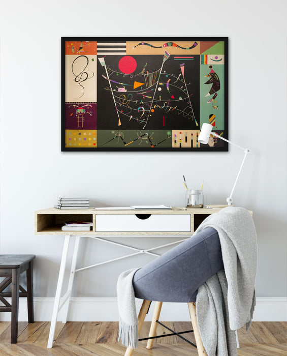 Wassily Kandinsky - Studie für das Ensemble, Poster mit Bilderrahmen