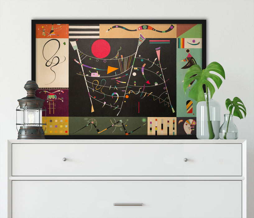 Wassily Kandinsky - Studie für das Ensemble, Poster mit Bilderrahmen